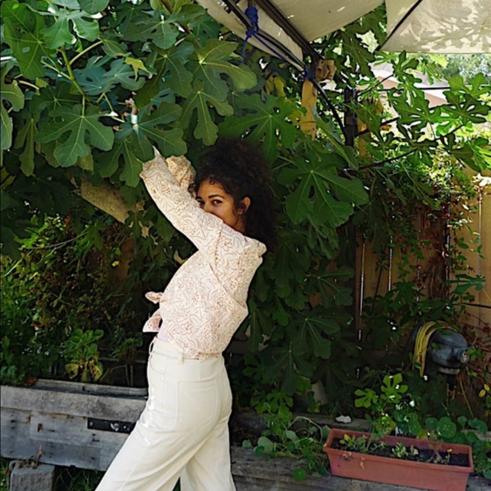 Whimsy + Row Flora Pant in Natural - Picture 4 of 10